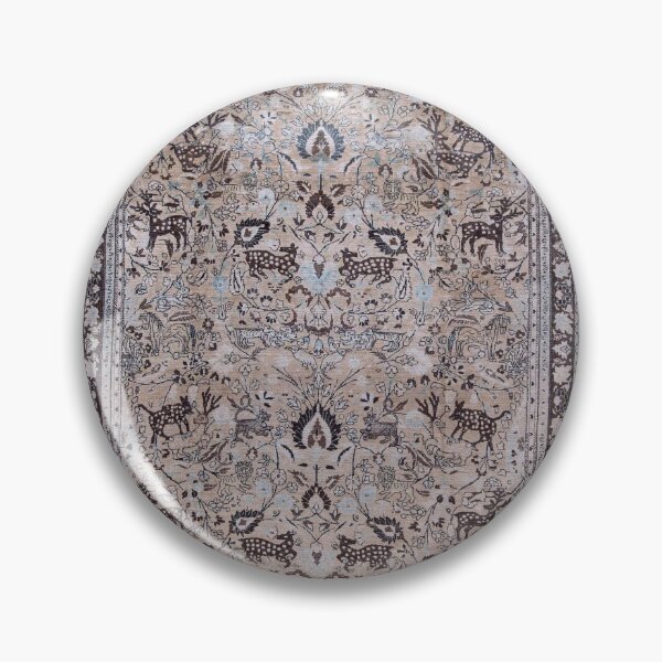 Item preview, Antique Persian Meshad Animal Rug Print designed and sold by Vicky Brago-Mitchell®.