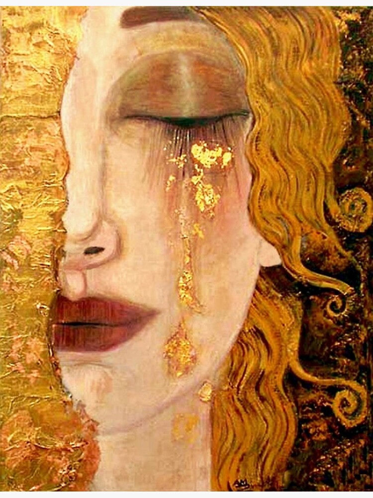 Discover Freya's Tears (Golden Tears) portrait by Gustav Klimt Canvas