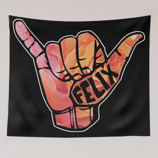 Item preview, STRAY KIDS Felix SHAKA Surfer Aussie Hand Gesture Rose Flower designed and sold by SugarSaint.