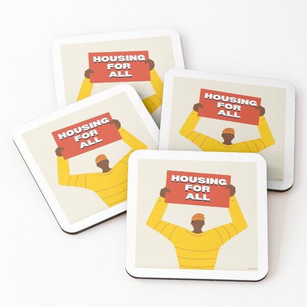 Housing For All Coasters (Set of 4)
