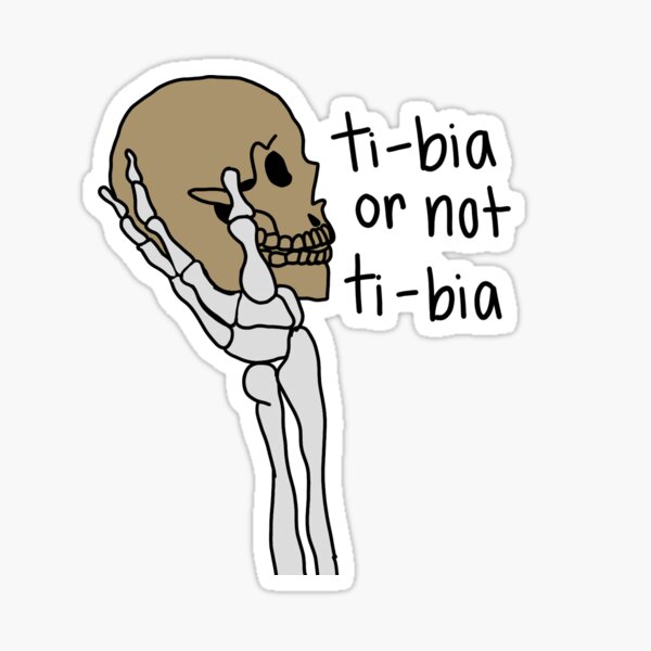 Item preview, Shakespeare Bone Pun Sticker designed and sold by LexKnight.