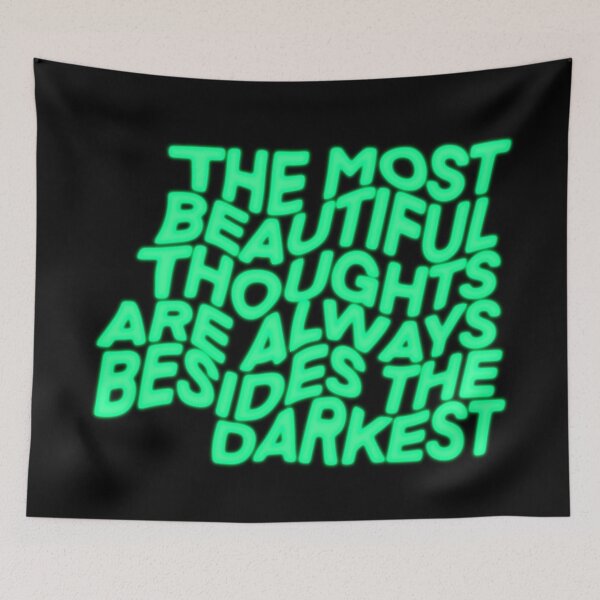Item preview, The most beautiful thoughts are always besides the darkest  designed and sold by vvsn studio.