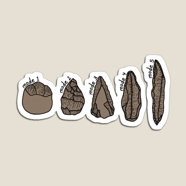 Item preview, Hominid Tool Evolution Sticker designed and sold by LexKnight.