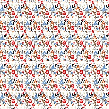 Artwork thumbnail, Alphabet pattern by Rell1970