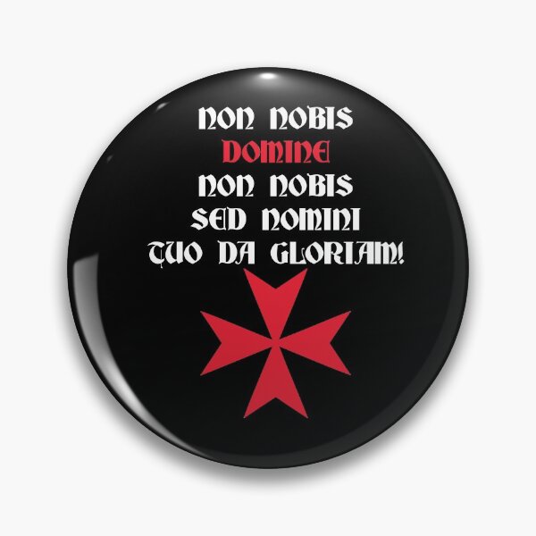 Item preview, Maltese Cross + Templar Motto designed and sold by MedievalWear.