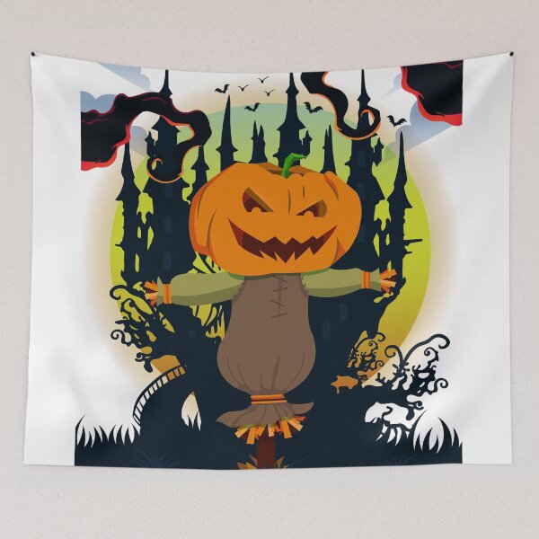 Item preview, Halloween Scarecrow Pumpkin Decorations Design designed and sold by LovingYou-Co.