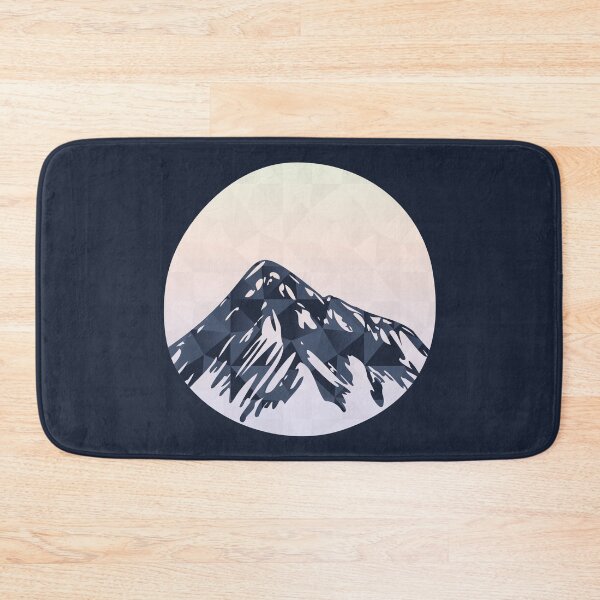 Item preview, Mountain peak with triangle pattern (circle) designed and sold by frangipaniarts.