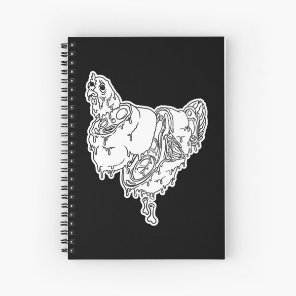 Black and White Green Eggs & Grime Spiral Notebook