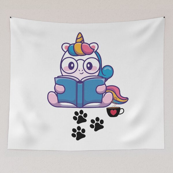 Item preview, Unicorn Book And Coffee designed and sold by All in One  Design.