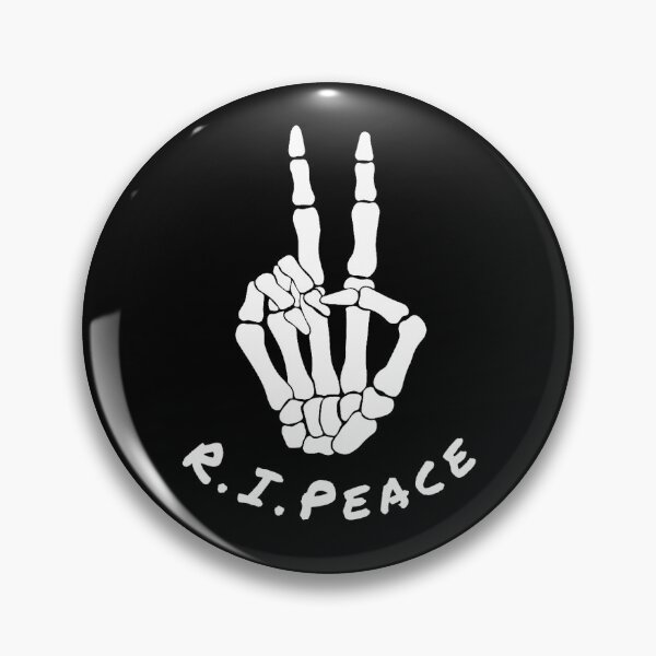 Item preview, Skeleton peace hand ripeace / RIP designed and sold by CarpeDiemLife.
