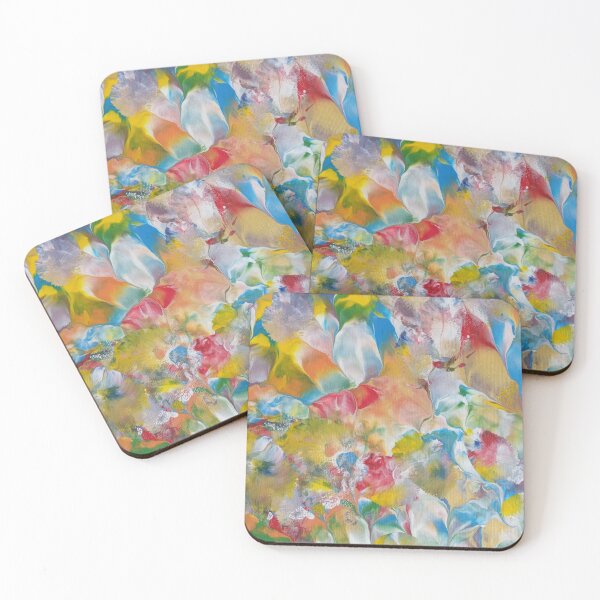 Item preview, Abstract Rainbow Garden Flowers and Leaves designed and sold by joseech.