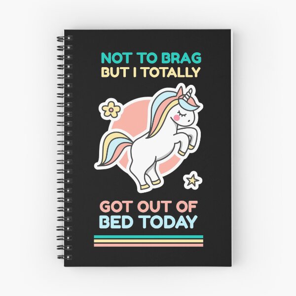 Item preview, Not to Brag But I Totally Got Out of Bed Today - Unicorn Retro designed and sold by MoClan-Graphics.