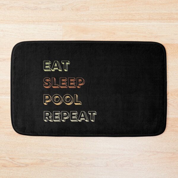 Item preview, Eat Sleep Pool Repeat Funny Retro Vintage designed and sold by somebasic.