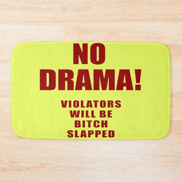 Item preview, No Drama. Print and Fabric designed and sold by Kingofdotlondon.