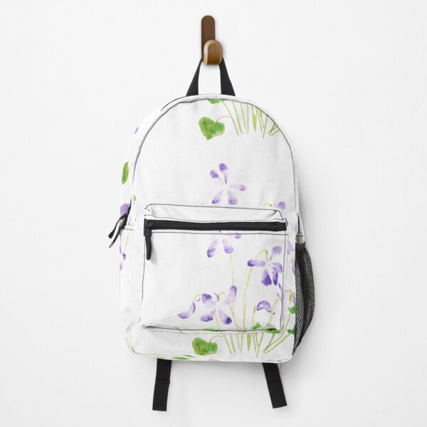 Item preview, hand painted violet flowers watercolor 2020 designed and sold by ColorandColor.