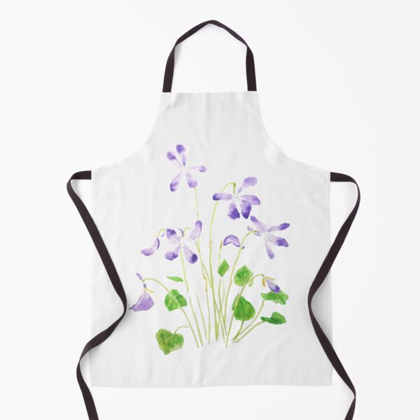 Item preview, hand painted violet flowers watercolor 2020 designed and sold by ColorandColor.
