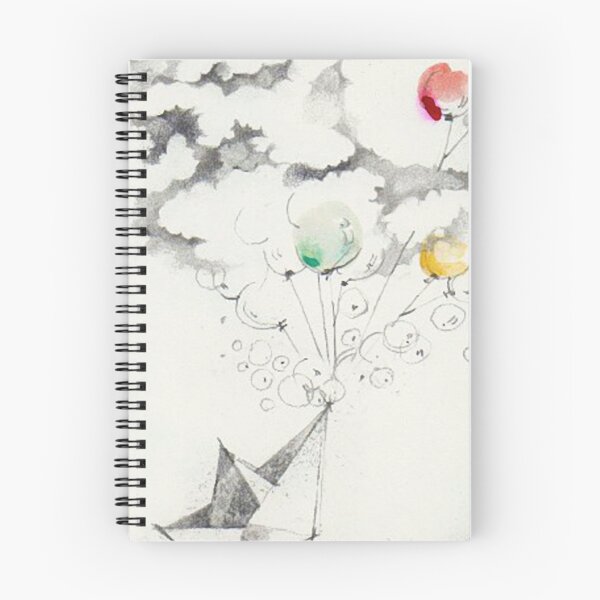 Item preview, paper boat with baloons - BIG - watercolor designed by Tizi Graphics designed and sold by TiziGraphics.