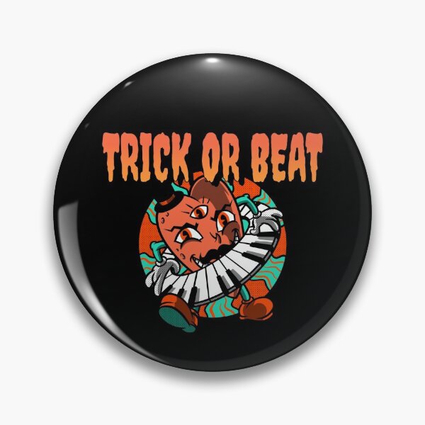 Item preview, Trick or Beat Halloween Heart Piano Keyboard Shirt for Beat Maker Music Producer Lofi designed and sold by Panda  Square.