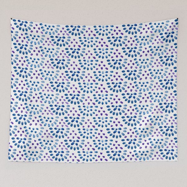 Item preview, Purple and Blue Droplets designed and sold by Eliana Southworth.