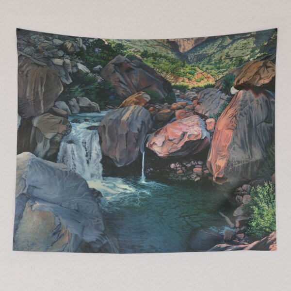 Item preview, Babbling Brook - Nature Illustration designed and sold by elevens.