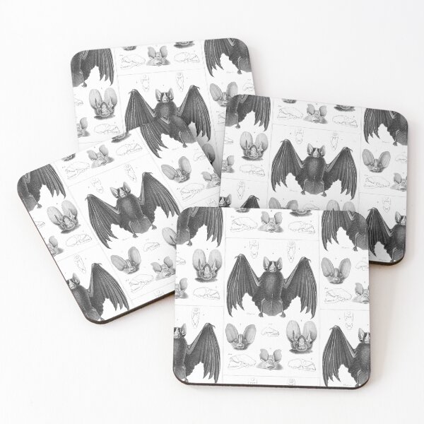 Item preview, Chauve-souris: 1829 bat illustration designed and sold by gumbogirlonline.
