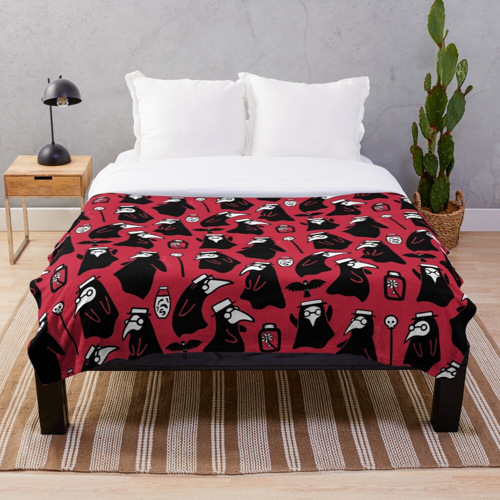 "Plague Doctors" Throw Blanket for Sale by Macbendigo Redbubble