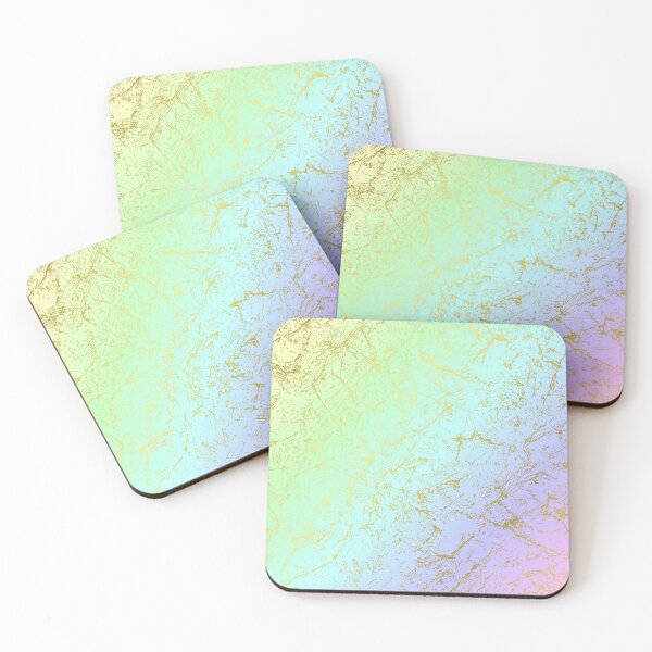 Item preview, Pastel Rainbow Gold Marble designed and sold by W Designs.