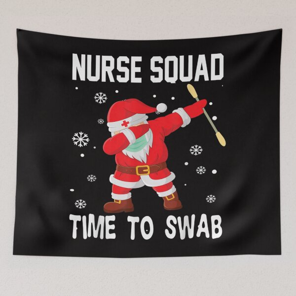 Item preview, Nurse squad time to swab funny christmas designed and sold by trendingshop97.