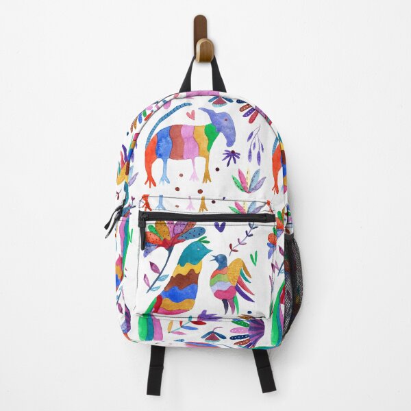 Item preview, Otomi animals and flowers colorful pattern designed and sold by CrisBanana.