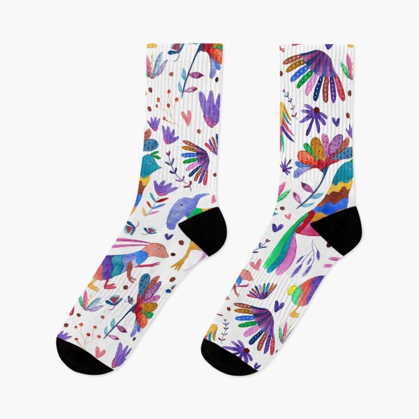 Item preview, Otomi animals and flowers colorful pattern designed and sold by CrisBanana.