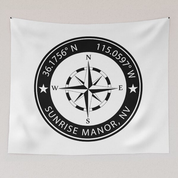 Item preview, Sunrise Manor, Nevada Geographical Coordinates designed and sold by TeeOhGraphics.