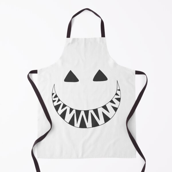 Item preview, Halloween toothy grin face dark gray designed and sold by ArtfulBonBon.