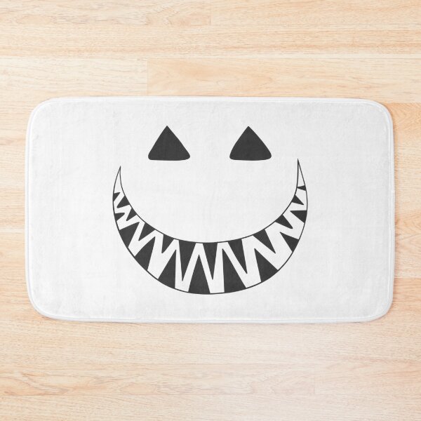 Item preview, Halloween toothy grin face dark gray  designed and sold by ArtfulBonBon.