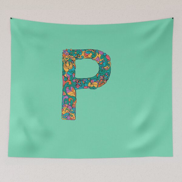 Item preview, Letter P Monogram personalized name print  designed and sold by melbournegirl.