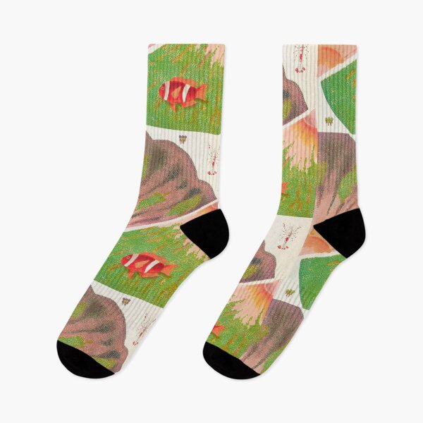 Item preview, Great Barrier Reef Anemones and Anemonefish Vintage Illustration designed and sold by VintageArchive.