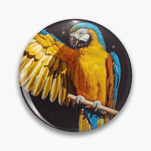 Item preview, One Wing Blue Macaw designed and sold by Cryptodesignz.