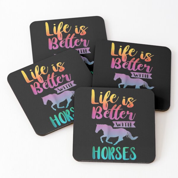 Item preview, Cute Life Is Better With Horses Horseback Riding  designed and sold by OttoAngel.