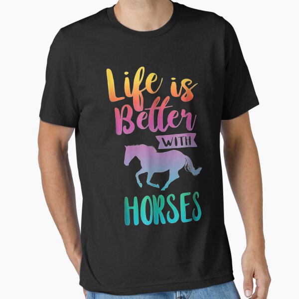 Item preview, Cute Life Is Better With Horses Horseback Riding  designed and sold by OttoAngel.