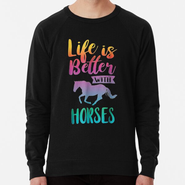 Item preview, Cute Life Is Better With Horses Horseback Riding  designed and sold by OttoAngel.