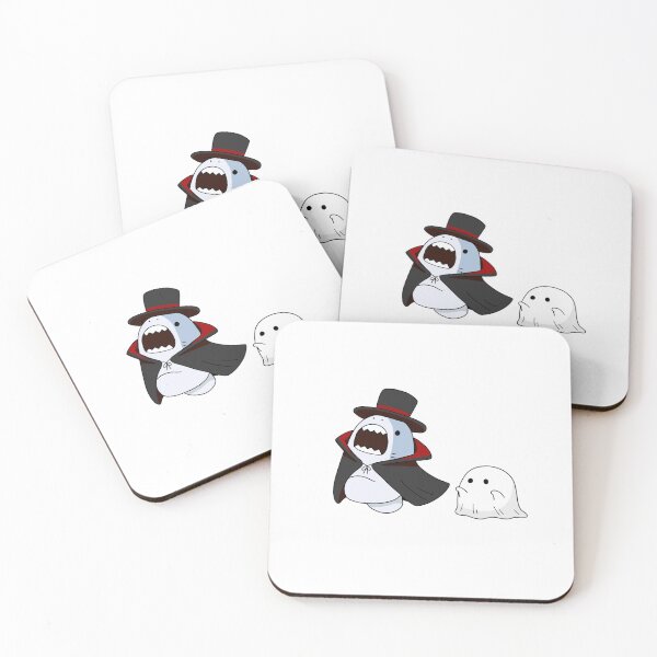 Item preview, Shark Vampire and Ghost designed and sold by Maddy Thibaudeau.