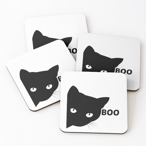 Item preview, Black cat boo Halloween gift cats designed and sold by CareShare Design.