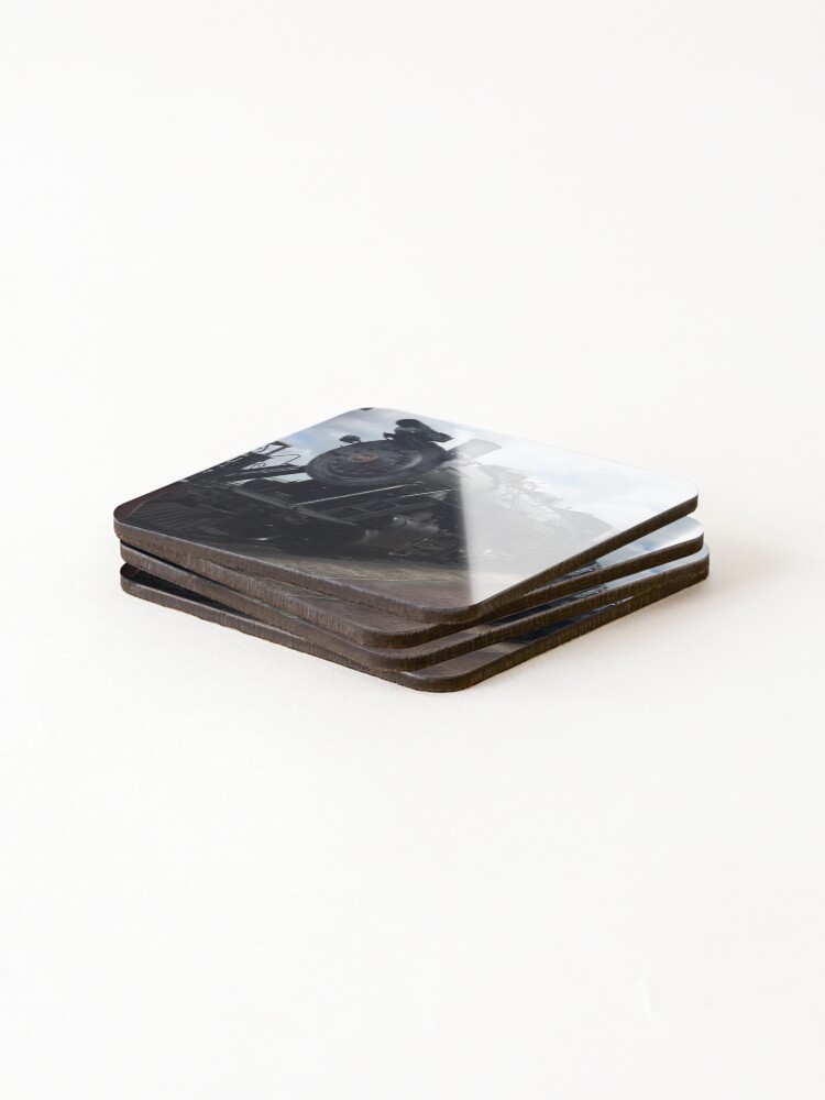 Thumbnail 4 of 5, Coasters (Set of 4), Steam Engine designed and sold by RitazMedia.