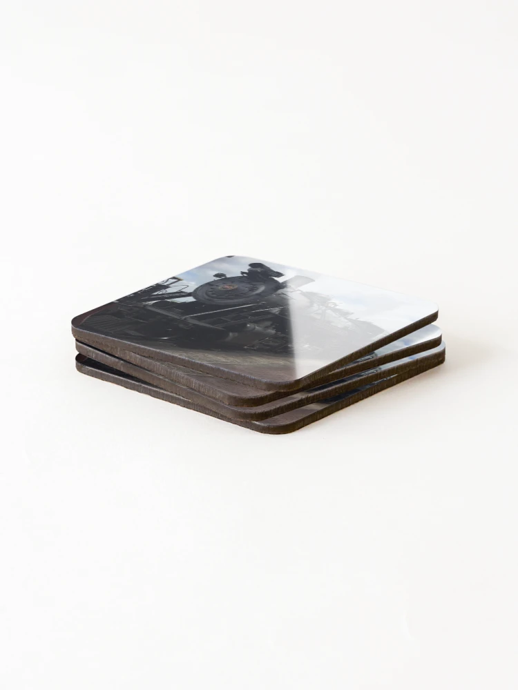 Thumbnail 4 of 5, Coasters (Set of 4), Steam Engine designed and sold by RitazMedia.