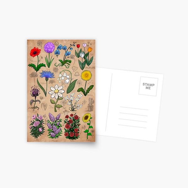Item preview, Flowers of Minecraft Botanical Illustrations designed and sold by KaleyObsidia.