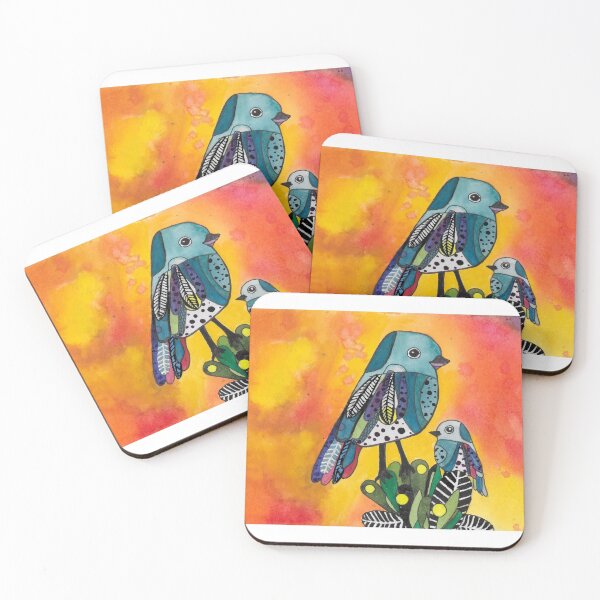 Item preview, Kristofer & Mickey - Bird Friends, the Sky is On Fire!  designed and sold by quirkysketchy.