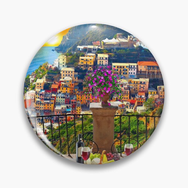 Item preview, Jigsaw Puzzle Cinque Terre Sunset Italian Riviera Coastline 1000 piece Adults designed and sold by StickerArtwork.