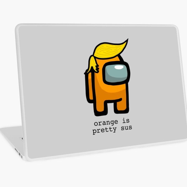 Orange is pretty sus Laptop Skin