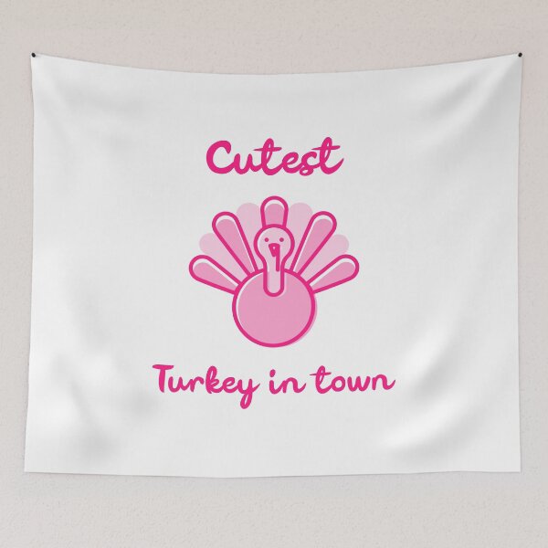 Item preview, Cutest Turkey in Town. Funny Thanksgiving Design. designed and sold by That Cheeky Tee.