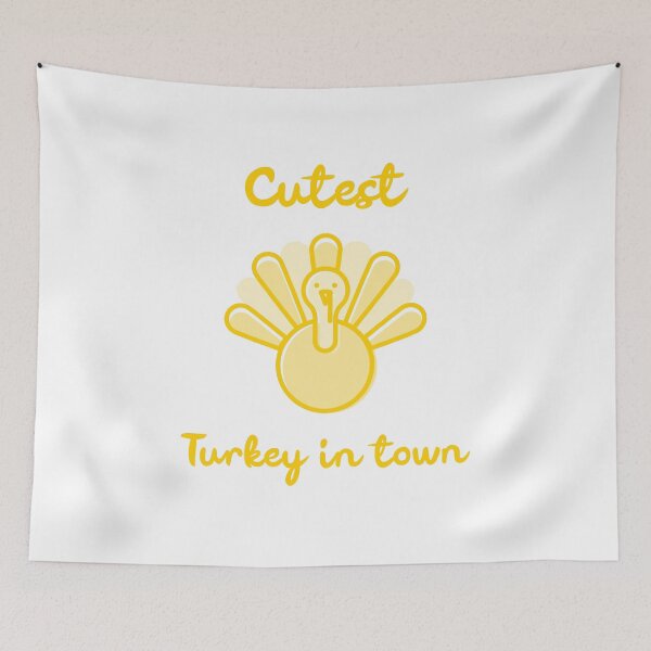 Item preview, Cutest Turkey in Town. Funny Thanksgiving Design. designed and sold by That Cheeky Tee.