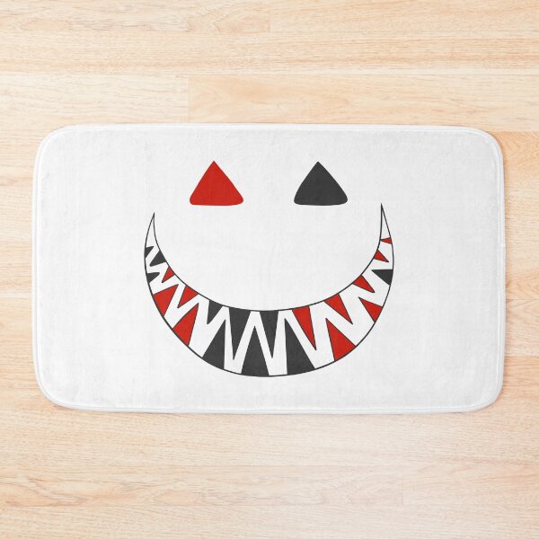 Item preview, Halloween toothy grin face dark gray and red designed and sold by ArtfulBonBon.